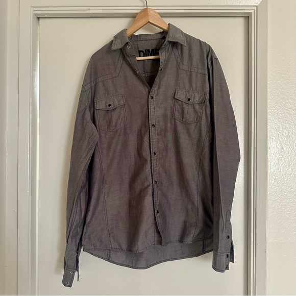 Men’s Dime Grey Light-Weight Skateboard Jacket/Shirt - Picture 5 of 6